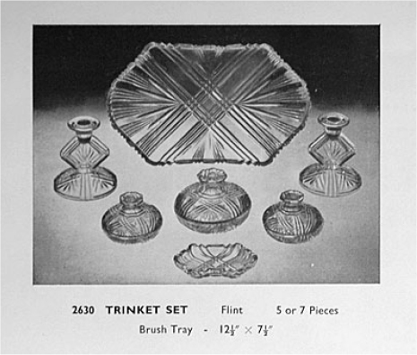 Sowerby 2630 trinket set in 1958/1960