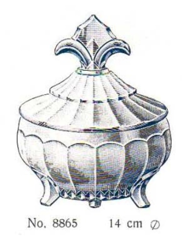 Brockwitz 8869 decorative bowl with lid