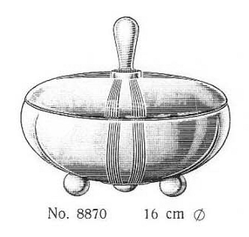 Brockwitz 8870 decorative bowl with lid