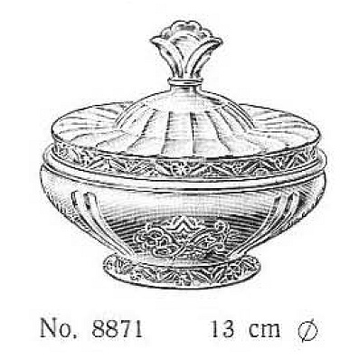 Brockwitz 8871 decorative bowl with lid