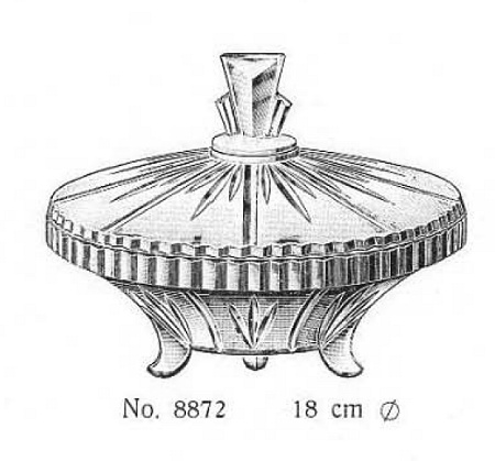 Brockwitz 8872 decorative bowl with lid
