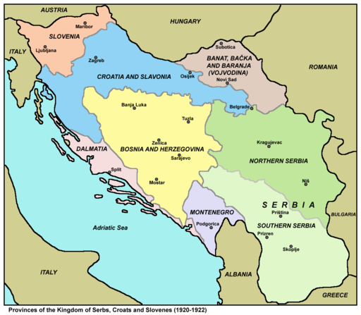 Yugoslavia map