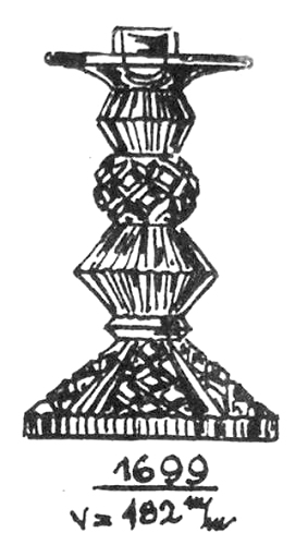 Libochovice 1699 candlestick