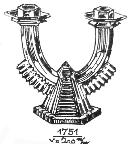 Libochovice 1751 candlestick