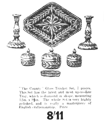 Sowerby County trinket set 1933 advert